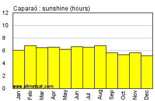 Caparao, Minas Gerais Brazil Annual Precipitation Graph